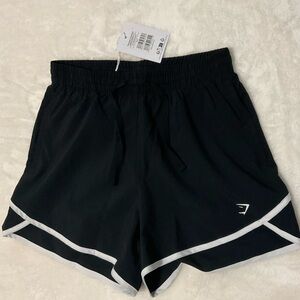 NWT Gymshark Training Contrast Loose Black and White Athletic Shorts XS